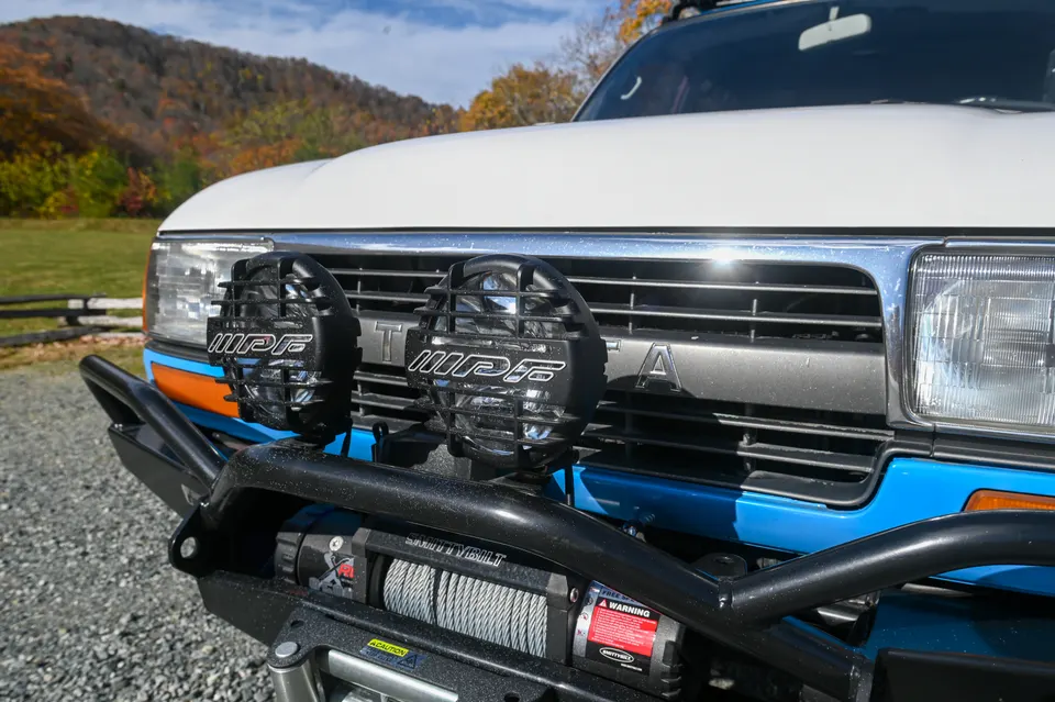 Front grille and auxiliary lights
