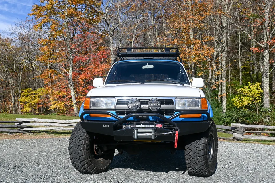 Front winch bumper head on view