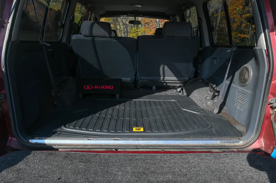 Cargo area with original red trim