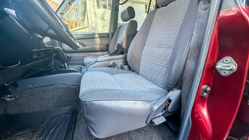 Rear bench seat from the passenger side