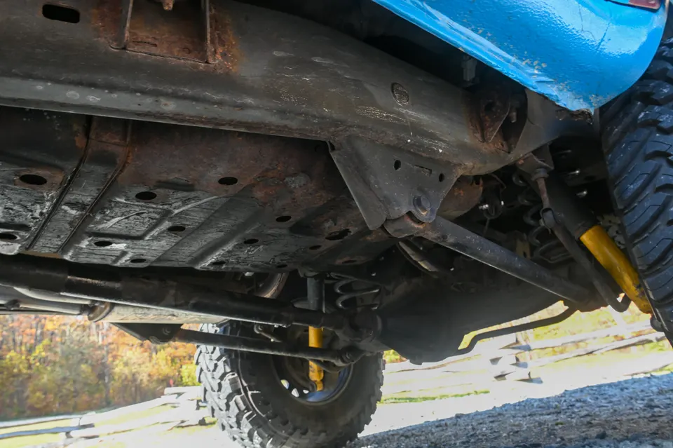 Underbody surface rust