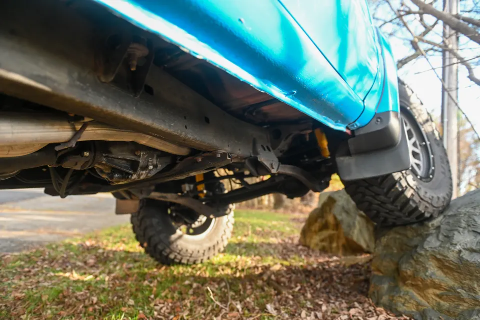 Chassis underbody view